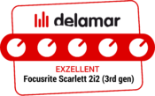 Focusrite Scarlett 2i2 3rd Gen Test Schick Kompakt Delamar De