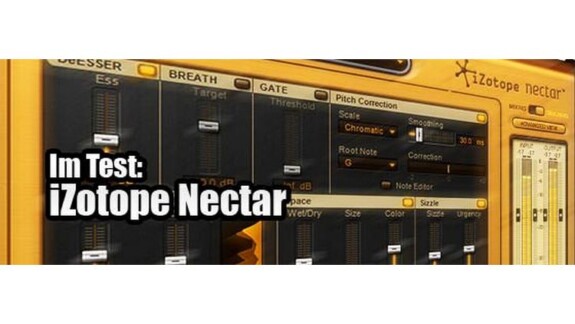 iZotope Nectar Test: Vocal Strip zur Gesangsbearbeitung