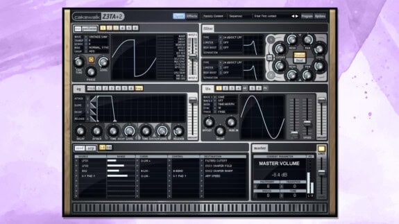 Cakewalk Z3TA+ 2: Neue Version des virtuellen Synthesizers fast fertig