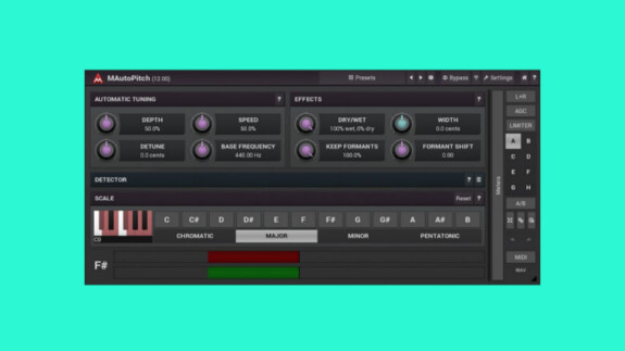 MeldaProduction MAutoPitch: Plugin für Tonhöhenkorrektur kostenlos