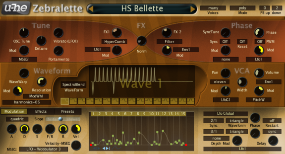 u-he Zebralette: kostenloser Synthesizer vom Feinsten