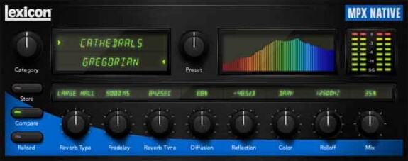 Lexicon MPX Native Reverb: Algorithmischer Halleffekt für Homerecording