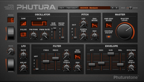 Free VST Plugin: Phuturetone Phutura – Kostenloser Synthie mit PWM