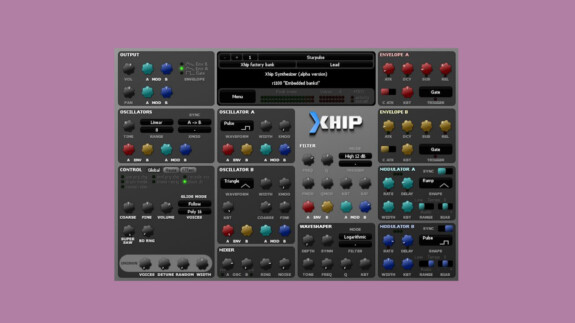 Xciddose Xhip: Feiner Synthie für Windows, Mac und Linux