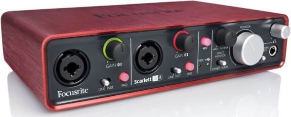 Focusrite Scarlett 2i4 Testbericht: Audio Interface für Homerecording und DJing