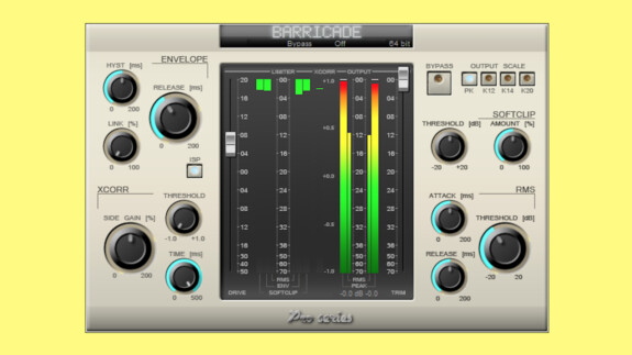 Jeroen Breebaart Barricade Pro: Freeware Limiter deluxe