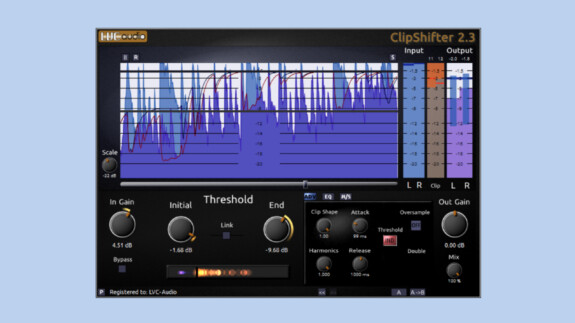 LVC-Audio ClipShifter: Dynamikeffekt für Windows und Mac