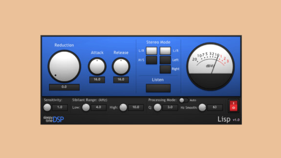 Sleepy-Time DSP Lisp: Kostenloses De-Esser Plugin