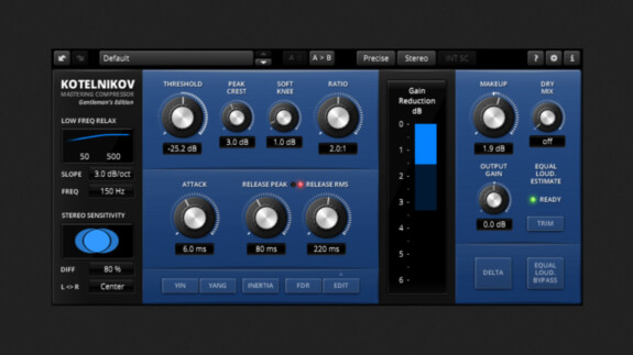 Freeware Friday: TDR Kotelnikov – Toller Mastering-Kompressor