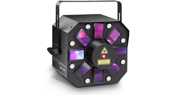 Cameo Storm Testbericht: 3-in-1-Scheinwerfer mit LED-Licht, Strobo und Laser