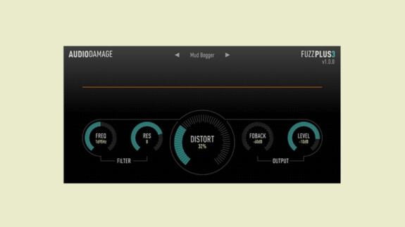 Audio Damage FuzzPlus 3: Verzerrer-Plugin mit Tiefpassfilter