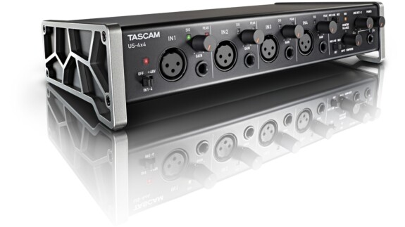 Tascam US-4×4 Testbericht: Audio Interface mit vier Combo-Inputs