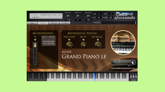 Production Voices Estate Grand LE: Free Piano VST