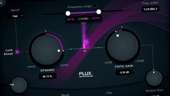 Flux BitterSweet Pro: Transient Designer Plugin mit diversen Extras