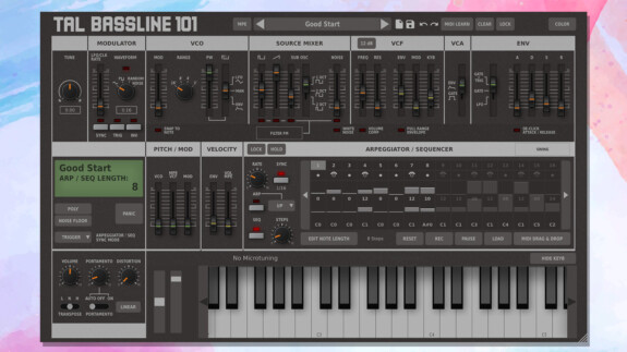 Free VST Plugin: TAL Bassline