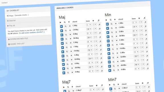 Chordfinder: Akkordfolgen erstellen im Nu