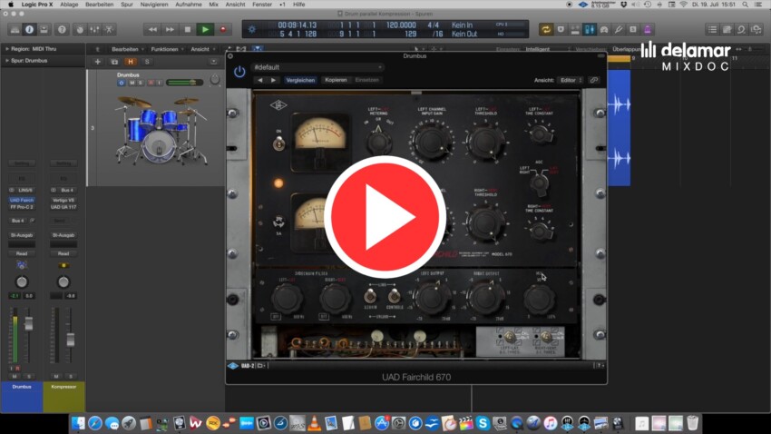 Drums - Parallele Kompression - delamar Mixdoc #002