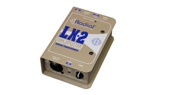 Radial LX2: Passiver Line-Splitter & Attenuator mit 2 Outputs