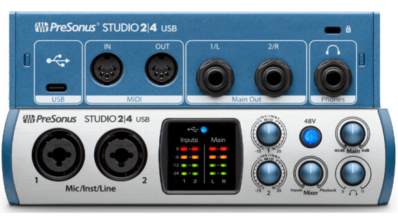 PreSonus Studio 24: Portables USB-Interface mit DAW-Studio