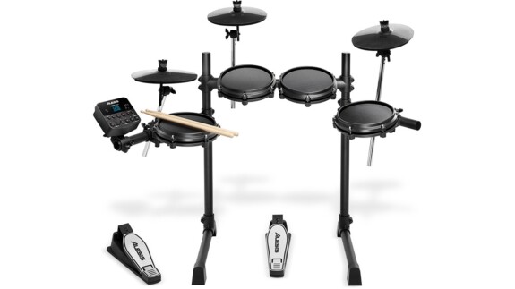 Alesis Turbo Mesh Kit: 7-teiliges E-Drum Kit mit Mesh Heads für Einsteiger