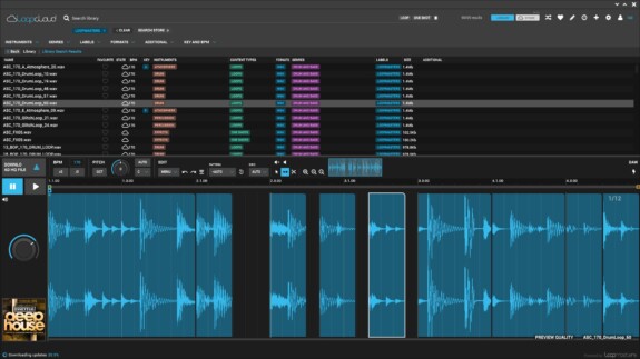 Loopcloud 4.0: Samples Manager mit Loop Editor