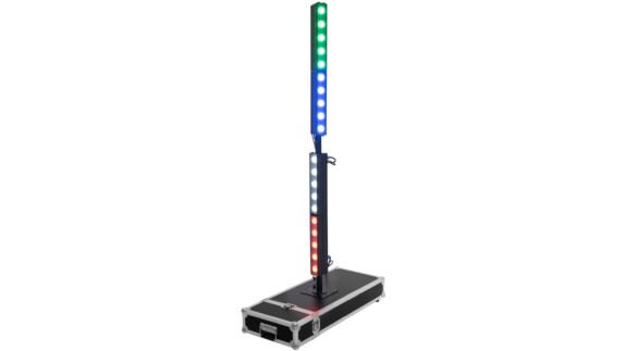 Eurolite LED Pixel Tower: Flexible LED-Lichtsäule aus 4 Segmenten + Flightcase