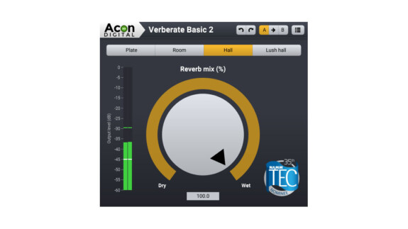 Free VST Plugin: Acon Digital Verberate Basic