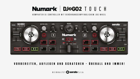 Numark DJ2GO2 Touch: Der Mini-Controller für DJs