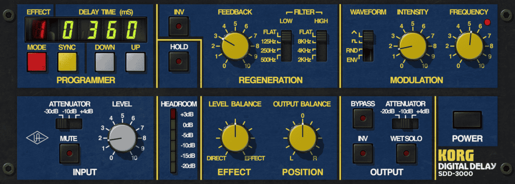 UAD Korg SDD-3000 Delay