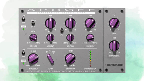 Apogee Symphony ECS Channel Strip PlugIn: Effektvielfalt für Recording & Mixing