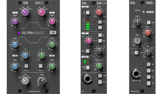 Drei neue SSL Steckkarten: Module im API 500 Format