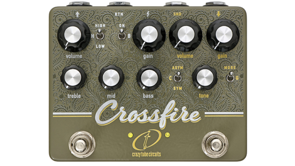 Crazy Tube Circuits Crossfire Test: SRV Sound in a Box