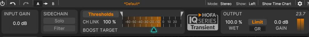 HOFA IQ-Series Transient Test