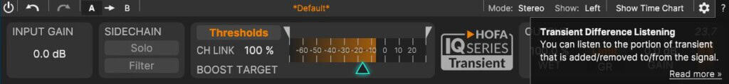 HOFA IQ-Series Transient Test