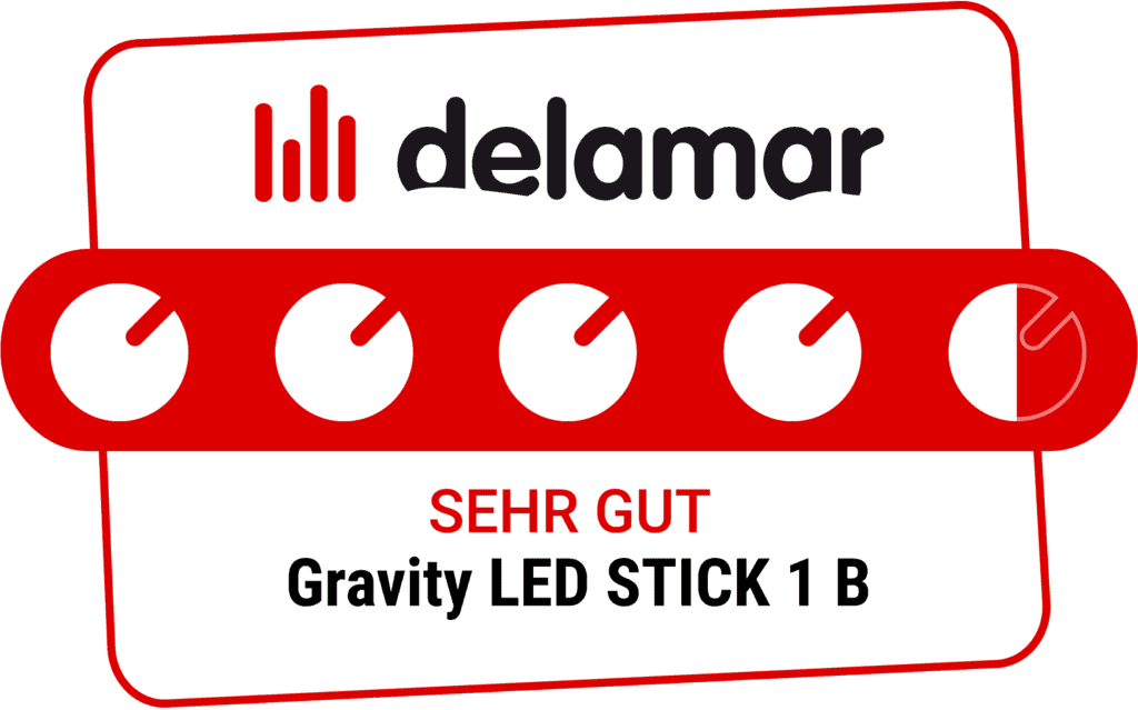 Gravity LED STICK 1 B Testsiegel