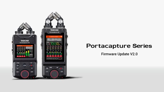 Tascam Portacapture Serie: Neue Firmware Version 2.0